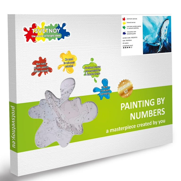  TSVETNOY Adult Paint by Number Kits on Canvas Framed