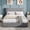 Grey, variant on SHA CERLIN Full Size Bed Frame, Velvet Upholstered Platform Bed, Vertical Channel Tufted Adjustable Headboard, Low Profile Bed Frame, No Box Spring Needed, Easy Assembly, White