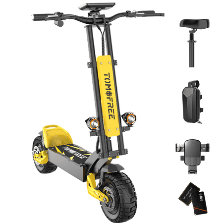 Tomofree BEE 1500W Electric Scooter, 48V 20Ah 31MPH, 28 Mile Range, 11'' Tire, With Seat & Bag