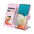 thumbnail image 3 of Compatible for Samsung Galaxy S24 Ultra Wallet Case with Card Holder, Floral Flower PU Leather Magnetic Stand Flip Protective Phone Cover with Wrist Strap for Women Girls, Butterfly Flower, 3 of 6