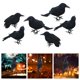 thumbnail image 5 of 6 piezas de decoración de cuervos Yuyangstore Cuervo negro Halloween, 5 of 8