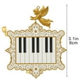 thumbnail image 2 of Musical Instrument Christmas Decoration Pendant - 2D Hanging Ornament with Joyful Melodies, Unique Musical Decorations for Christmas Tree, Home Holiday Accent to Celebrate Winter, 3.1in, G, 2 of 7
