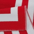 thumbnail image 2 of Playa Rug Paris Lightweight Reversible Recycled Plastic Outdoor Floor Mat/Rug Red&White 8'x10' 8' x 10', 2 of 5