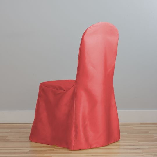 10PK Satin Banquet Chair Cover Red