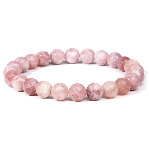 DESIGNICE 2026 New Ankle Bracelets for Women Plus Size Gold Natural Gemstone Beads Bracelet,Stretch Elastic Bracelets,Adjustable Rope Gemstone Bracelets,Yoga Beaded Bangle Healing Energy for Men