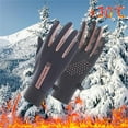thumbnail image 2 of Winter Gloves Women Warm Winter Fashion Fleece Lined Faux Light Pink Gloves, 2 of 3