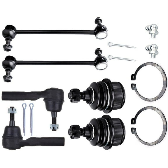 cciyu Lower Ball Joint Outer Tie Rod End Sway Bar End Link Compatible fit for 2009-2015 for Dodge Journey 6pcs Suspension Kit