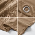 thumbnail image 4 of SNITIE Crushed Velvet Grommet Curtains, 2 Panels Luxurious Thermal Insulated Soundproof Drapes, Light-Filtering Soft Durable Window Treatments for Living Room Office, 4 of 8