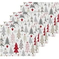 thumbnail image 3 of GZHJMY Christmas Tree Washcloths 2 Pack, Super Soft Absorbent Cotton Baby Face Towels, Washable Reusable Fingertip Towel for Bath Gym Hotel Spa, 12 x 12 Inch, 3 of 7