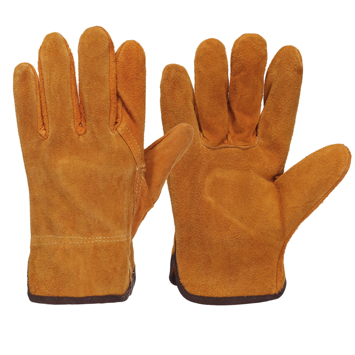 Heavy Duty Gardening Welder Gloves Men Women Thorn Proof Leather Work Gloves 