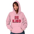 thumbnail image 4 of Be Kind Happy Peace Love Inspiring Hoodie Sweatshirt Women Men Brisco Brands 3X, 4 of 6