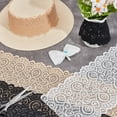 thumbnail image 6 of 6 Yards 3 Colors Stretch Sewing Lace Trim Fabric 7.48Inch Wide Elastic Stretchy Lace Fabric Stretchy lace Ribbon for Sewing Craft Gift Wrapping Bridal Wedding Decorations Multi-color, 6 of 6