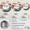 thumbnail image 4 of Designart "Beach Photo Seashell composition I" Animals Rund Mirror For Wall Decor - Large Beige Round Printed Mirror -Coastal Round Living Room Mirror - 23" x 23", 4 of 6