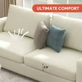 thumbnail image 6 of Bestco 86.6" 3 Seat Modern Sofa Couch for Living Room with Removable Chenille Cover Beige, 6 of 14