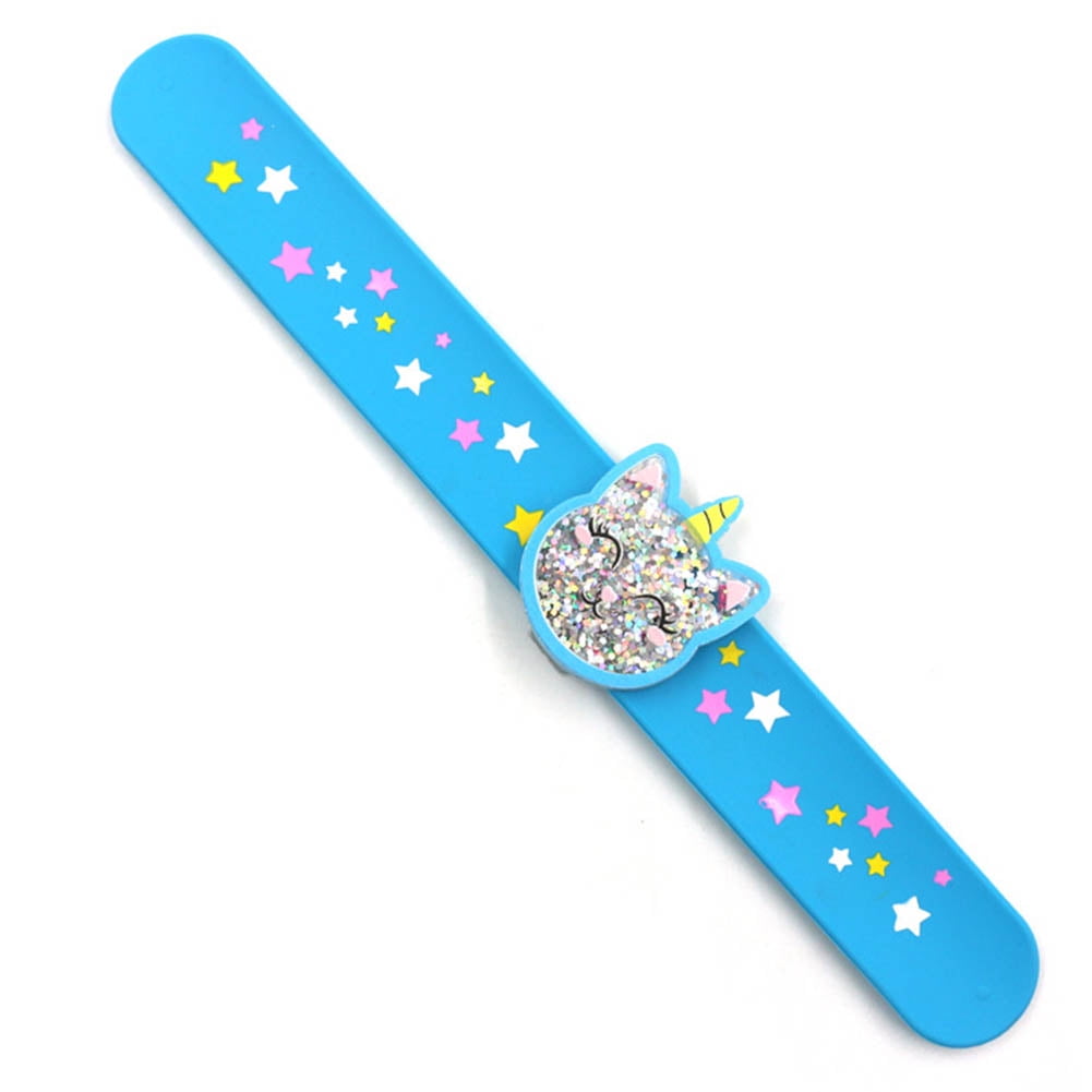 Special&Kind Colorful Star Slap Bracelets Silicone Unicorn Wristband
