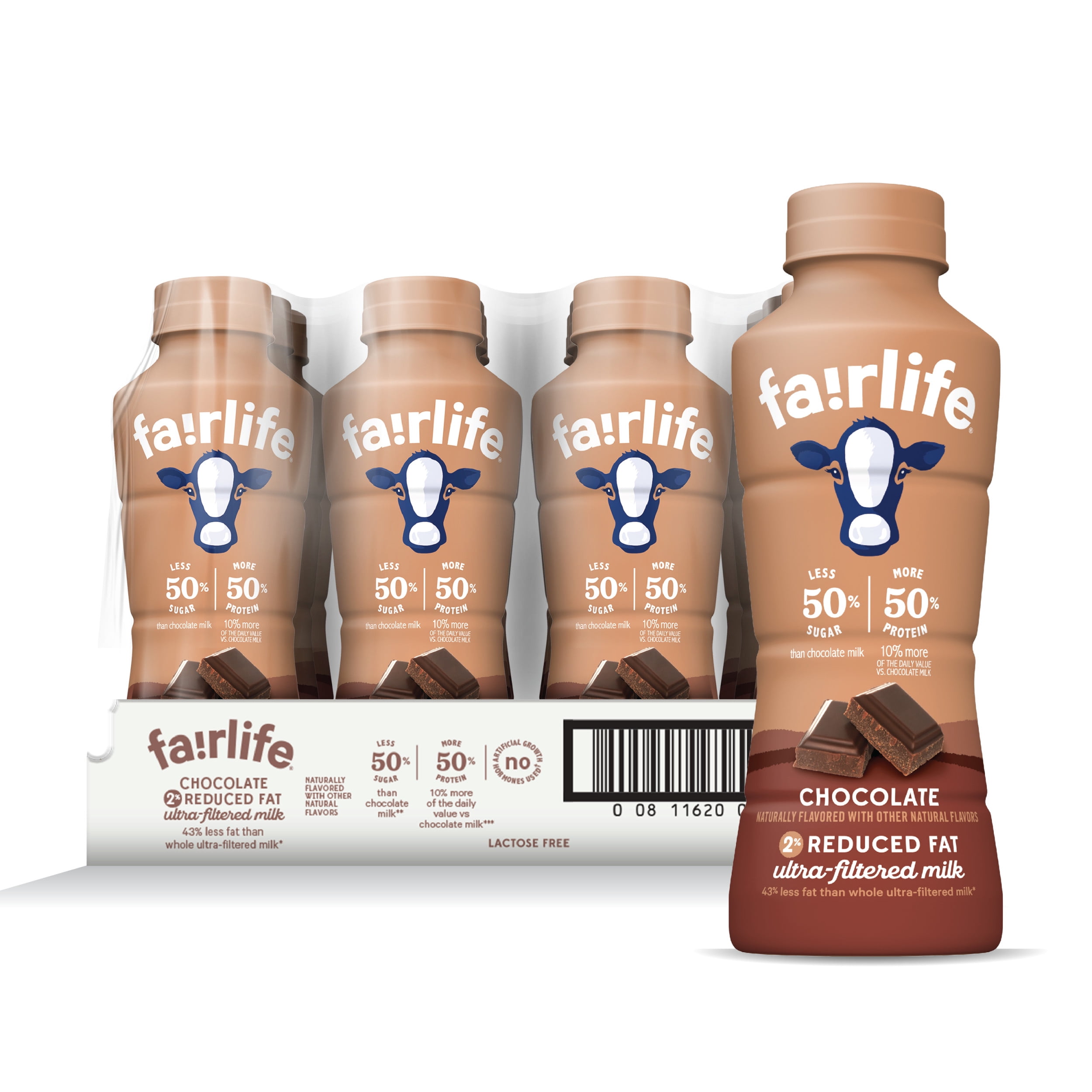 fairlife® Chocolate 2 Ultrafiltered Milk, 14 fl oz, 12 Pack