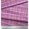 thumbnail image 3 of Soimoi Poly Georgette Fabric Plaid Check Print Sewing Fabric Yard 52 Inch Wide, 3 of 3