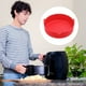 thumbnail image 5 of Olla De Freidora De Aire De Silicona Air Fryer Mat Engrosamiento Horno Bandeja para hornear Reutilizable para horno doméstico Steamer (Rojo) Likrtyny Libre de BPA, 5 of 6