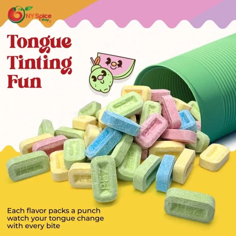 NY SPICE SHOP PEZ Mix Sour Candy - 3 Pound - Pez Candy - Pez Singles - Pez Candy Refills - Bulk Unwrapped Pez Candy