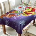 thumbnail image 3 of GZHJMY Cute Santa Outdoor Tablecloth 54x54In,Rectangle Table Cover Kitchen Dinner for Outdoor and Indoor Party Holiday Hotel BBQ-Christmas219 Home Decor, 3 of 7