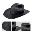 thumbnail image 4 of Censtreet LED Light up Cowboy Hat Glow in The Dark Cowgirl Hats Party Festival Colourful Cowboy Hat, 4 of 5