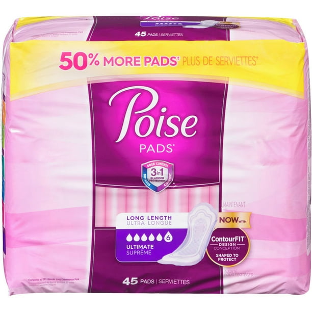 Poise Incontinence Pads, Ultimate Absorbency 