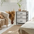 thumbnail image 2 of Sorbus Nightstand with 3 Drawers - Beside Table - Side Table Stand for Lamp - Perfect for Bedroom, Dormroom, Living Room, Bathroom, Space Spaces, Socks, Underwear, and More, 2 of 9