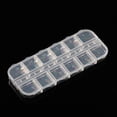 thumbnail image 3 of BCZHQQ Small Bead Organizers,12 Pieces Plastic Storage Cases Mini Clear Bead Storage Containers Transparent Boxes with Hinged Lid and Rectangle Clear Craft Supply Case,Summer Clearance, 3 of 9