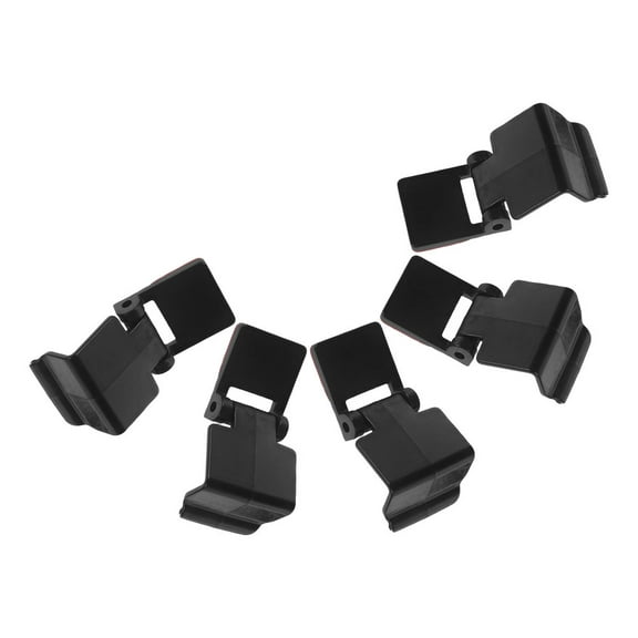 Raindrops Black ABS Aquarium Lid Clips Secure Terrarium for Reptiles and Turtles 5Pcs