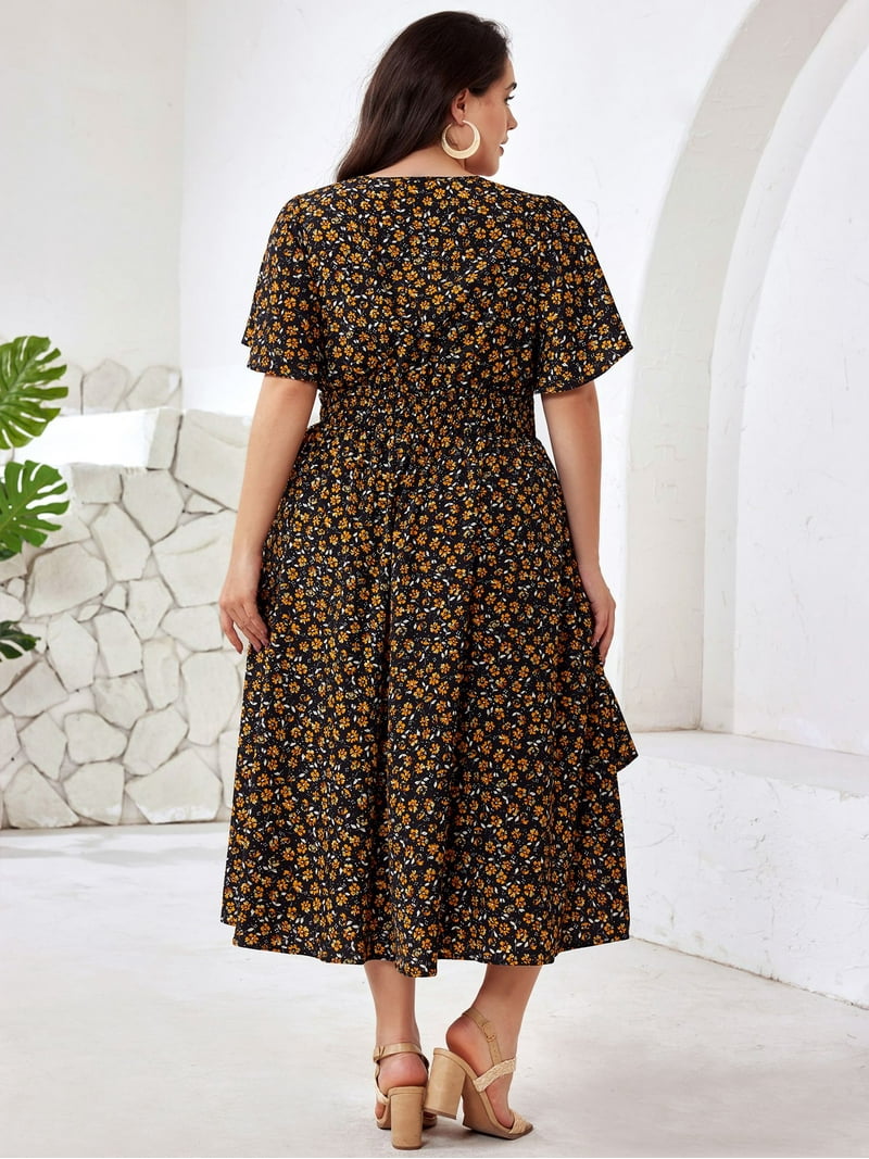 LapaPlus Women Plus Size Summer Dress 2025 Boho Floral Midi Dress with Pockets for Beach Wedding, Vacation - Walmart.com LapaPlus Women Plus Size Summer Dress 2025 Boho Floral Midi Dress with Pockets for Beach Wedding, Vacation - Walmart.com