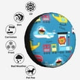 thumbnail image 6 of Kdxio Transportations With Cute Animals for Tire Cover Wheel Protectors Tyre Covers Weatherproof Wheel Covers Universal Fit for Trailer Rv SUV Truck Camper Travel Trailers 16 inch, 6 of 8