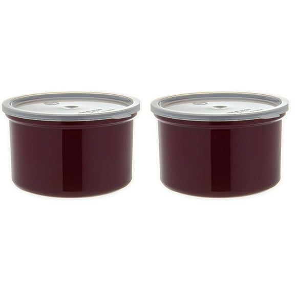 Contenedor de almacenamiento Carlisle FoodService 1.5 L Crock Brown x2