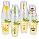 thumbnail image 1 of Vasos desechables Meekoo Fiesta 354,84 ml, paquete de 100 unidades, 4 estilos, 1 of 6