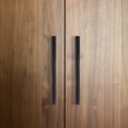 thumbnail image 4 of 2 Pcs Cabinet Handle Drawer Pulls Gold Dresser Black Drawers Modern Handles Round Bar Aluminum Alloy, 4 of 6