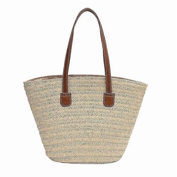 Weave Tote Bag Large Capacity Summer Beach Straw Handbag And Purse Female Bohemian Shoulder Bag For Women Ladies Travel Bag