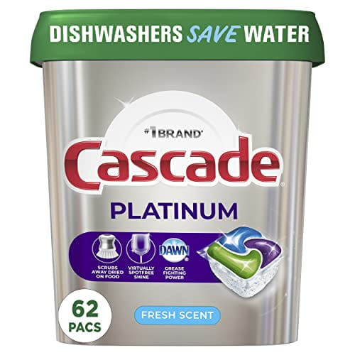 Cascade Platinum Dishwasher Pods, Dishwasher Detergent, Dishwasher Pod