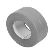 Self Adhesive Wall Caulk Strip, Estink Waterproof & Mold Bumper PVC Adhesive Tape, Bath and Wall Sealing Strip Proof Corner Line for Bathroom Kitchen(Grey 38mm*3.2m)