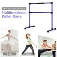 thumbnail image 5 of Goplus Portable Ballet Barre 4ft Freestanding Adjustable Double Dance Bar Purple, 5 of 11