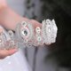 thumbnail image 2 of Coronas de princesa con diamantes de imitación para mujeres y niñas, bodas y fiestas nupciales (plata), 2 of 4