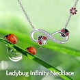 thumbnail image 5 of Hummingbird/Ladybug Necklace 925 Sterling Silver Hummingbird Necklaces for women Hummingbird Pendant, 5 of 10