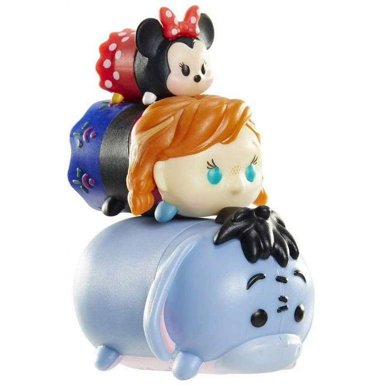 Disney Tsum Tsum Minnie, Anna Eeyore Mini Figures, Pack