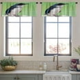 thumbnail image 3 of LALILO Kitchen Curtain Valance Australian Little Penguin Fairy Rod Pocket Window Curtain 52"x 18" Set of 2, 3 of 5