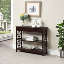 Convenience Concepts Town Square Contemporary Console Table with Drawer, Espresso