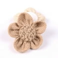 thumbnail image 4 of WHAMVOX  6 Pcs Hessian 5-petaled Flower Jute Burlap Bridal Christmas Garland, 4 of 5