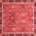 thumbnail image 1 of Ahgly Company Machine Washable Indoor Square Oriental Red Traditional Area Rugs, 4' Square, 1 of 4