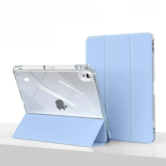 Rechale Compatible with iPad (A16) 11th Generation Case 11 Inch 2025, for iPad 10th Generation Case 10.9 inch 2022, Clear Back Slim Trifold Stand with Pencil Holder Auto Wake/Sleep