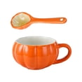 thumbnail image 4 of Taza de sopa sin tapas para hombres y mujeres, Taza de cerámica de 10oz, tazas de té, Taza de leche con asa para cafetería, oficina, regalos para el taza y cuchara, 4 of 8
