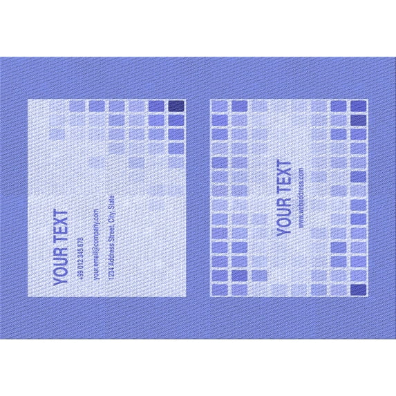 Ahgly Company Indoor Rectangle Patterned Light Slate Blue Area Rugs, 7' x 9'