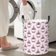 thumbnail image 4 of Goofa Cute Cupcake Printed Circular Hamper,Laundry Basket with Handles,Storage Baskets Foldable,Large Capacity Laundry Hamper-Small, 4 of 8