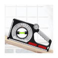 thumbnail image 1 of Slant Angle Meter Pitch Gauge Multi Function Slope Gauge Constructing Engineering 130° Angle Finder with Carabiner, 1 of 5